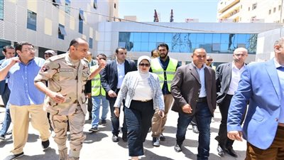 وزيرة الصحة تعلن الانتهاء من مبنى العيادات الخارجى بمستشفى بورسعيد العام