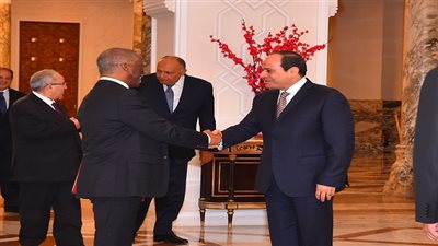 الرئيس السيسي يستقبل رئيس آلية الاتحاد الأفريقي المعنية بالسودان وجنوب السودان