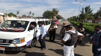 ضبط 739 مخالفة مرورية بسوهاج