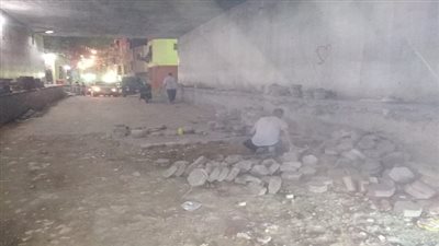 رئيس حى البساتين: تركيب بلاط الانترلوك بنفق العدوى بالبساتين