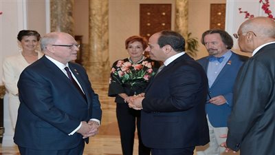  الرئيس السيسي يستقبل رئيس مجلس الشيوخ الكندي
