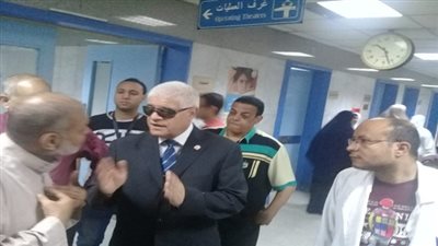 رئيس حى البساتين يتفقد مستشفي جراحات اليوم الواحد
