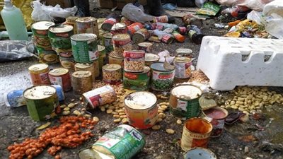 تحرير 32 محضر لمنشأت مخالفة وإعدام علب سلامون وسمنة منتهيين الصلاحية ببنى سويف