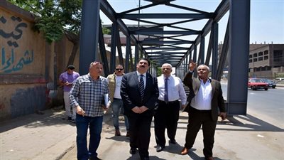 مرزوق  يتفقد كباري مشاه ميت حلفا وابو سنة وقليوب المحطة بتكلفة 10 مليون جنيه 