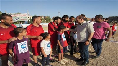  بالصور.. حفل ختام دورة كرة القدم بجناين السويس برعاية حزب مستقبل وطن