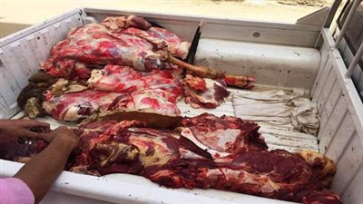 إعدام 198 كجم لحوم و90 لتر عصائر بطما