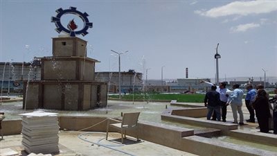 متابعة أعمال تطوير العتبة الاولى بالسويس التى ستمر منها المجموعة الخامسة لبطولة الامم الافريقية  