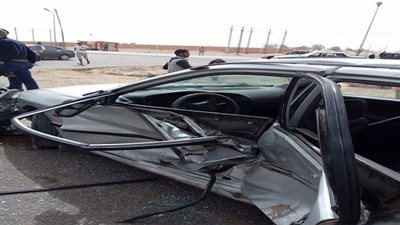 مصرع 6 اشخاص على اسفلت طريق السويس ـ القاهرة فى حادث تصادم