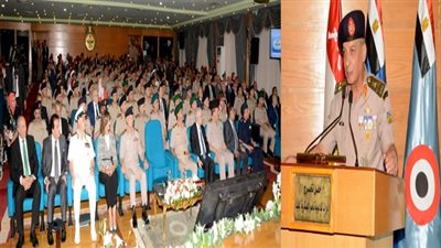 الفريق أول محمد زكى يشهد تخريج دورات جديدة من دارسى أكاديمية ناصر العسكرية العليا       