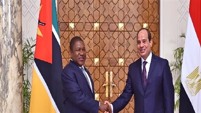 الرئيس السيسي يستقبل رئيس موزمبيق بقصر الاتحادية ويعقدان جلسة مباحثات
