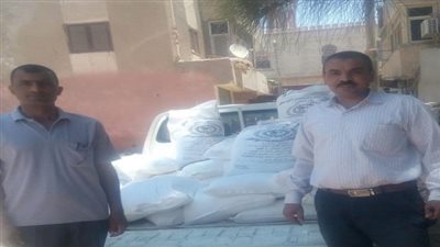 ضبط ٨٥٠ كيلو دقيق مدعم قبل تهريبه للسوق السوداء بتموين بابشواى 