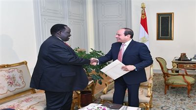  الرئيس السيسي يستقبل مبعوث رئيس جنوب السودان