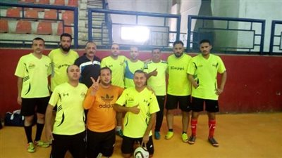 فوز فريق محافظة الجيزة للكرة الخماسية علي فريق مصنع 360 حربي