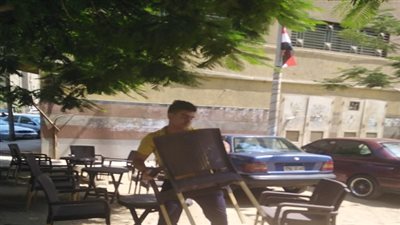 حملة لرفع الإشغالات من مساكن العرائس بمنطقة صقر قريش بالمعادى الجديدة