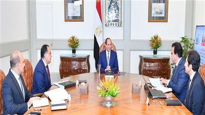 الرئيس السيسي يجتمع مع رئيس الوزراء ووزير التعليم العالي والبحث العلمي