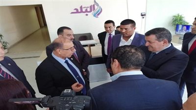 بالصور.. محافظ بغداد يزور شبكة قنوات صدى البلد