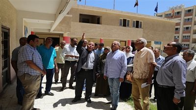 تنفيذا لقرارمحافظ السويس.. البدء في صيانة مدرسة صلاح نسيم للتعليم الاساسي