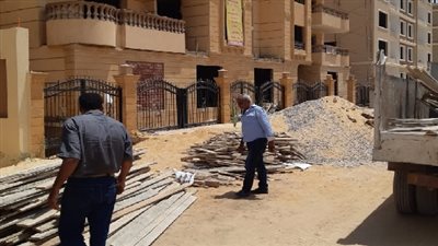 إيقاف اعمال مباني مخالفة بزهراء المعادى