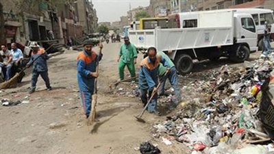 رفع 420 طن قمامة بنطاق حى شرق وغرب المنصوره دقهليه