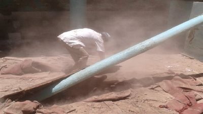 العثور على عمود من الجرانيت يشتبه فى أثريته بسوهاج