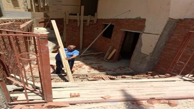 إيقاف أعمال مبانى مخالفة وإزالة بالبساتين