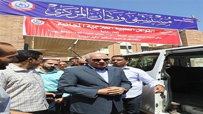 محافظ الجيزة يوجه بتجميل مداخل الوحدات المحلية والقرى