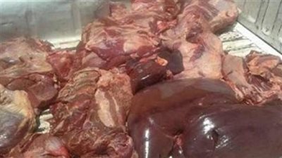 ضبط 1.3 طن كبدة فاسدة داخل محل بالإسكندرية