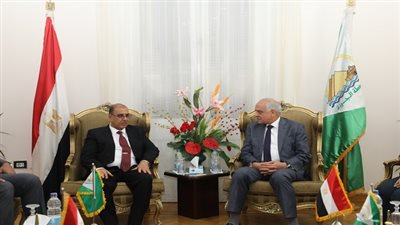 محافظ الجيزة يستقبل رئيس مجلس محافظة بغداد