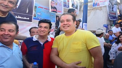 بالصور.. وصول طارق عبد الحليم وحسن دنيا لإنتخابات نقابة المهن الموسيقية