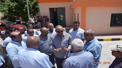 محافظ البحر الاحمر يتابع تشغيل محطة الرفع رقم 7 بطريق النصر بالغردقة