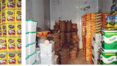 ضبط 10 طن جبنة وسمن مجهولة المصدر بحوزة تاجر بالسويس