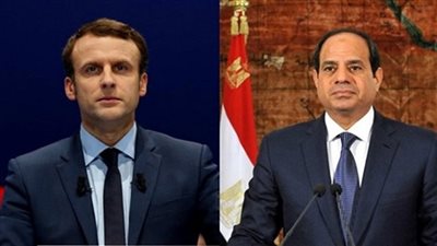 الرئيس السيسي يتلقي اتصالاً هاتفياً من الرئيس الفرنسي