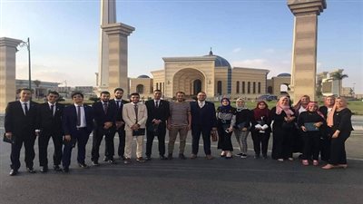 وفد جامعة المنصورة يشارك في احتفالية عيد العلم 