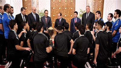بسام راضي : الرئيس السيسي يستقبل لاعبي وأعضاء الجهاز الفني للمنتخب الوطني لكرة اليد للناشئين