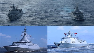 القوات البحرية المصرية والصينية تنفذان تدريب بحرى عابر بالبحر المتوسط