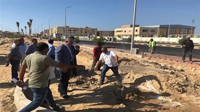 محافظ البحر الأحمر يتابع خطوات تنفيذ تطوير الجزيرة الوسطى بشارع الحجاز