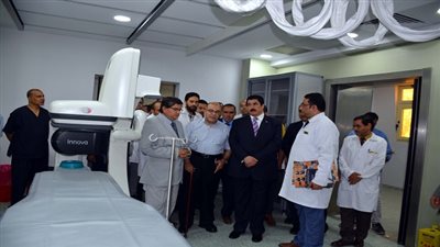 محافظ القليوبية يفتتح وحدة قسطرة القلب بالتأمين الصحي بتكلفة 5 مليون جنيه
