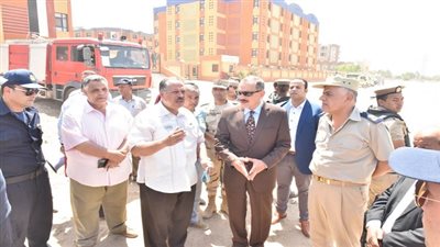 محافظ أسيوط يشهد البروفة النهائية للتدريب الميداني على إدارة مخاطر السيول 