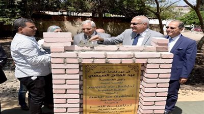 بالصور.. وضع حجر الأساس للمبنى الجديد لكلية التمريض بالمنصورة  