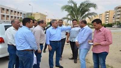 محافظ الاسماعيلية على رأس حملة مكثفة لتنفيذ أعمال تطوير ورفع كفاءة جميع الشوارع بمدينة المستقبل السكنية