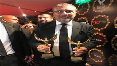 بالصور.. عمرو الليثي يحصد٣ جوائز بمهرجان الفضائيات العربية