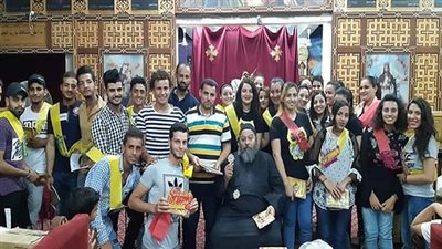 كنيسة مار جرجس بالسويس تنظم إحتفالية لإستقبال دفعة جديدة من الطلبة