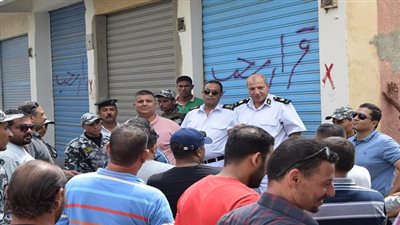 حملة مكبرة بحى الأربعين بالسويس لإسترداد مستحقات الدولة