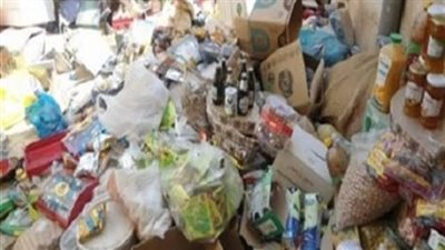 الصحة: ضبط 1128 طنًا و533 كيلو أغذية فاسدة بالبحيرة والجيزة