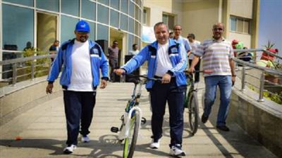 أنطلاق مهرجان قيادة الدراجات  بجامعة السويس برعاية وزير التعليم العالى