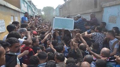 بالصور.. تشييع جثمان شهيد  كمين تفاحة بمسقط رأسه بالدقهلية 