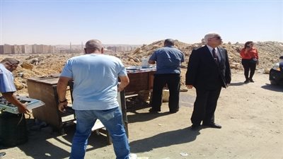 حملة لرفع الاشغالات من منطقة المعراج بالمعادى الجديدة