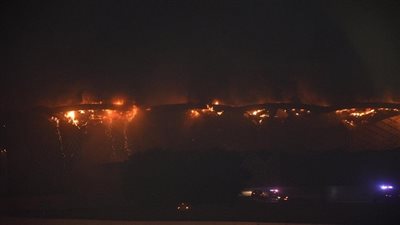 الدفاع المدني السعودي: 50% نسبة السيطرة على حريق محطة قطار الحرمين