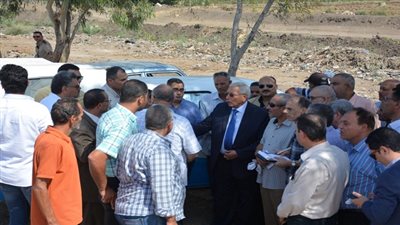 شاروبيم.. يعقد اجتماع بموقع العمل بطريق رافد جمصة