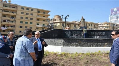 محافظ الدقهلية.. يتفقد ميدان ام كلثوم  بعد تطويره بالمنصورة